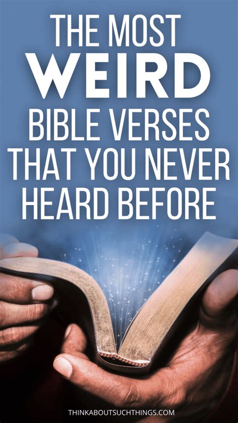 odd bible verses|most outrageous things in the bible.